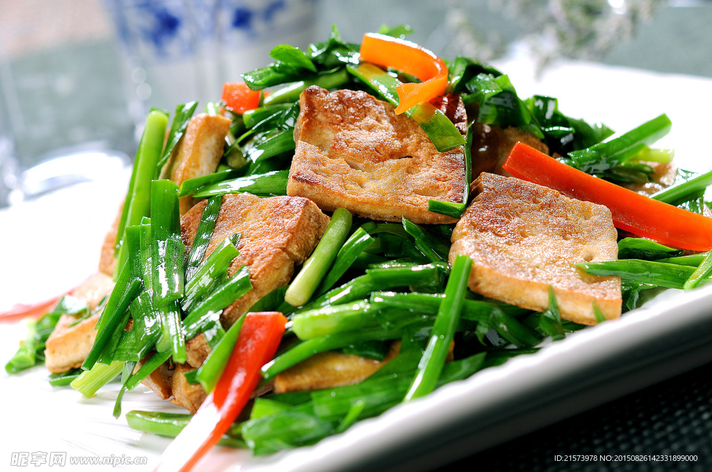 韭菜老豆腐好