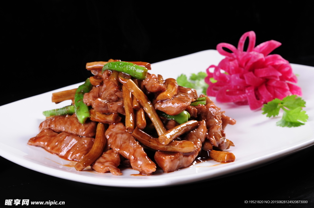 茶樹菇炒牛柳