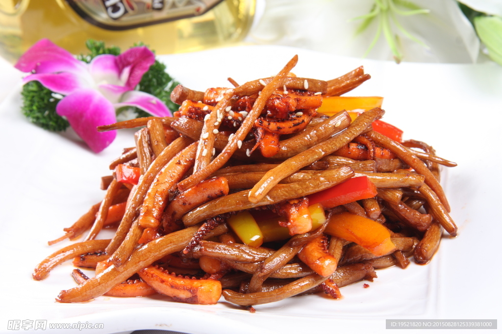 茶樹菇煸魷魚須