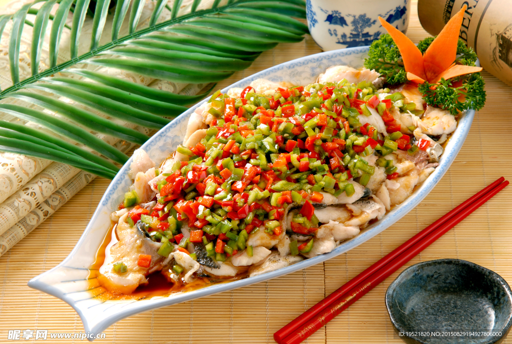 雙椒蒸魚脯