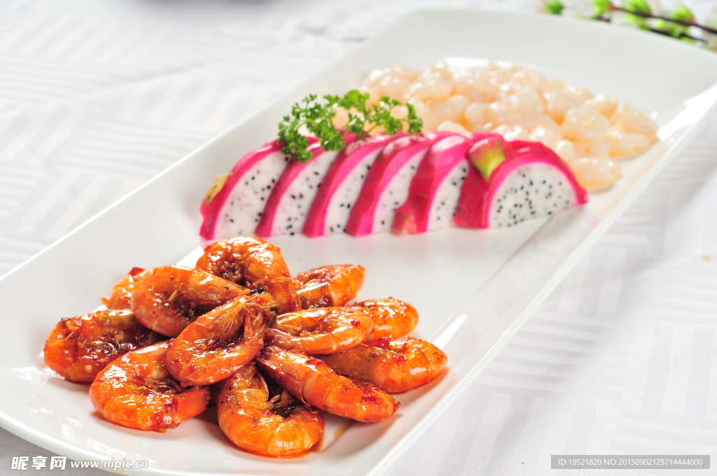 龍果雙味蝦