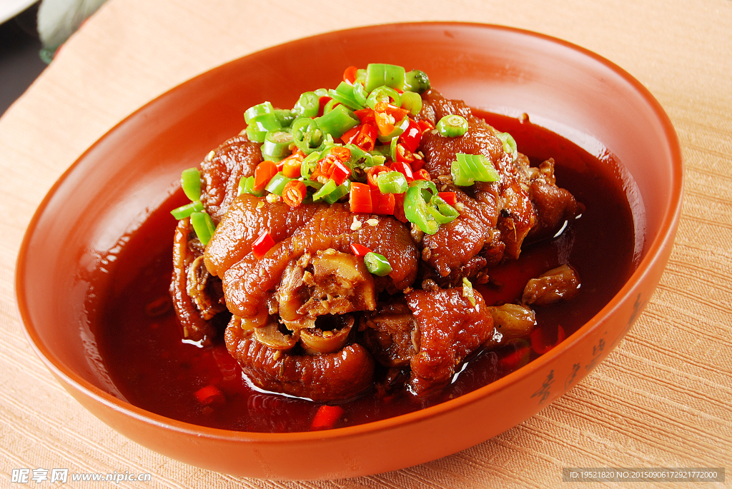 干豇豆蒸豬蹄