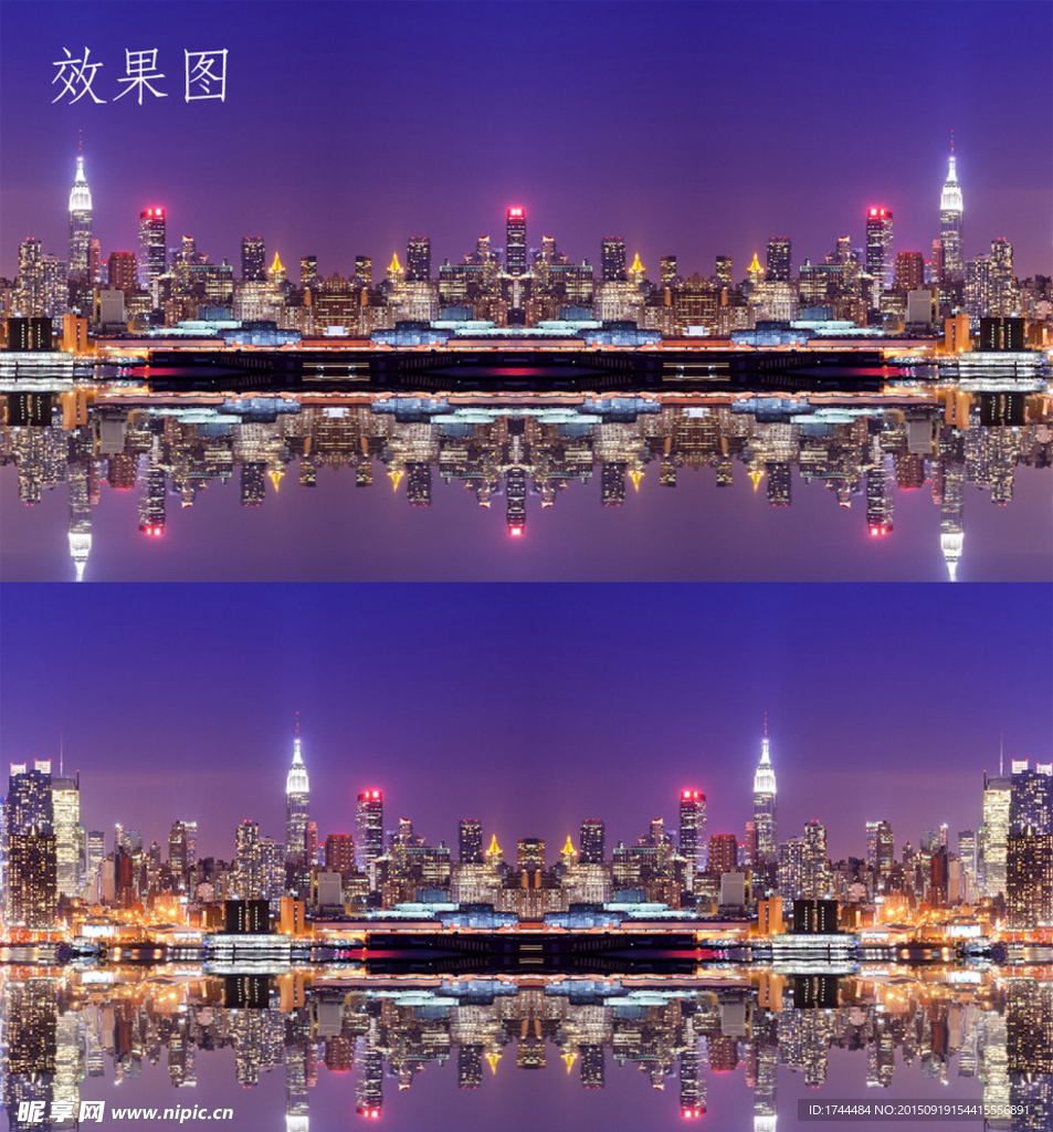 曼哈顿城市夜景高清视频片头片尾