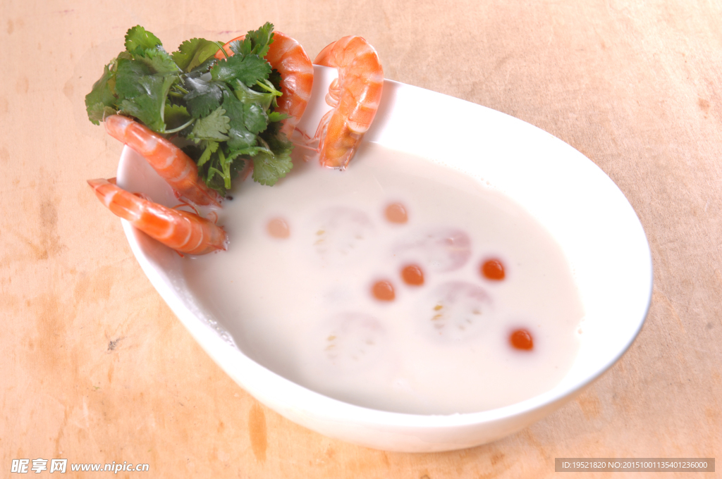 香草虾汤