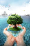 环保创意设计海报封面