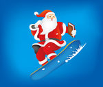 滑雪圣诞老人