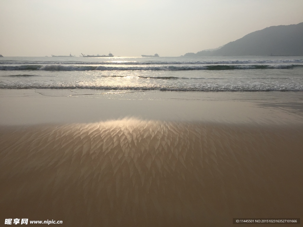 三亞海棠灣日出海景圖
