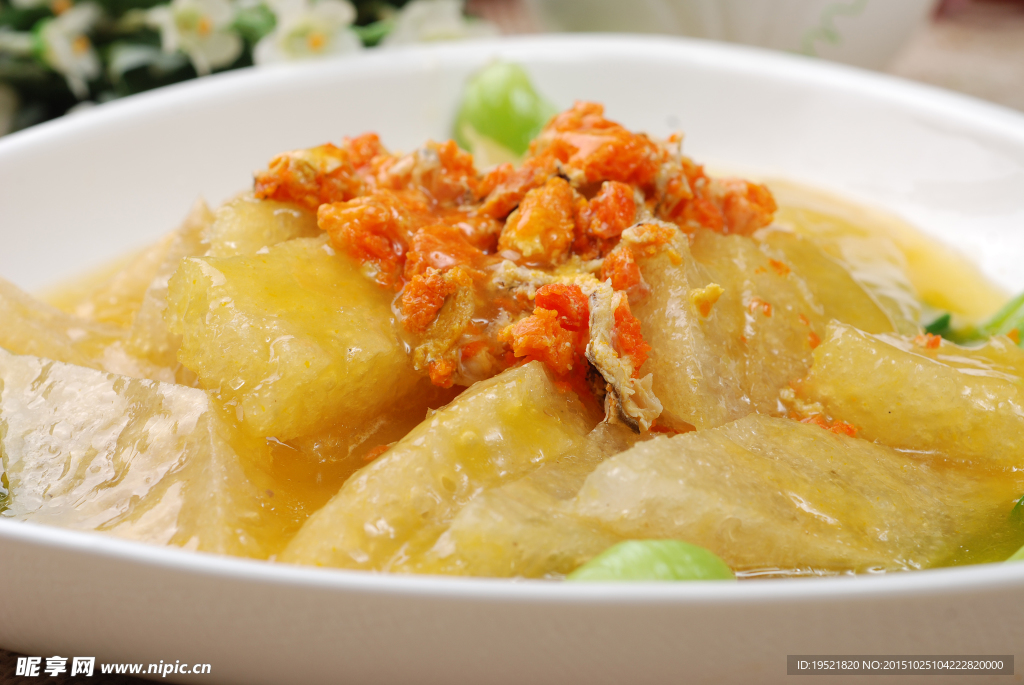 蟹粉燴肉皮