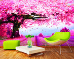 时尚浪漫樱花树背景墙