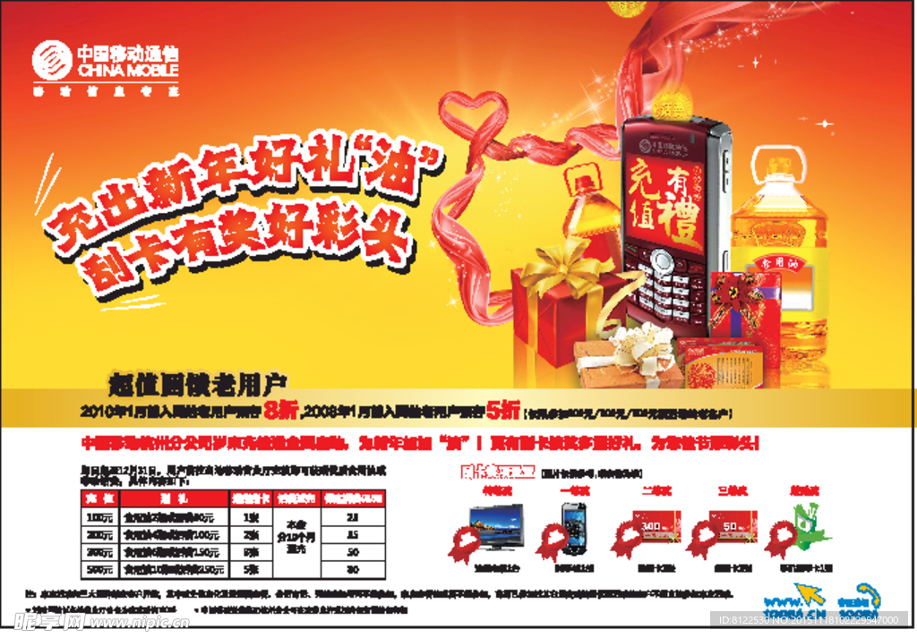 中国移动新年有礼海报
