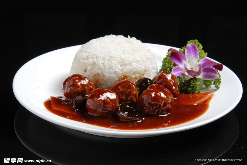 魚香丸子飯