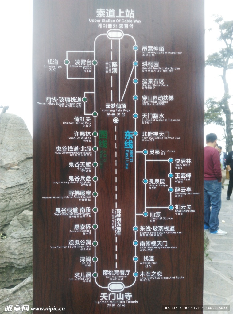 索道上站示意圖