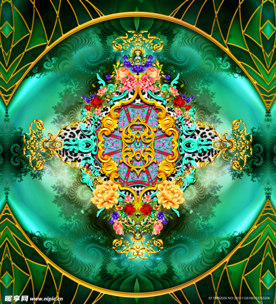 古典花紋