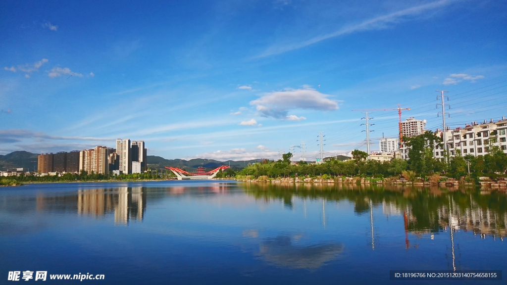 自然風景 湖水