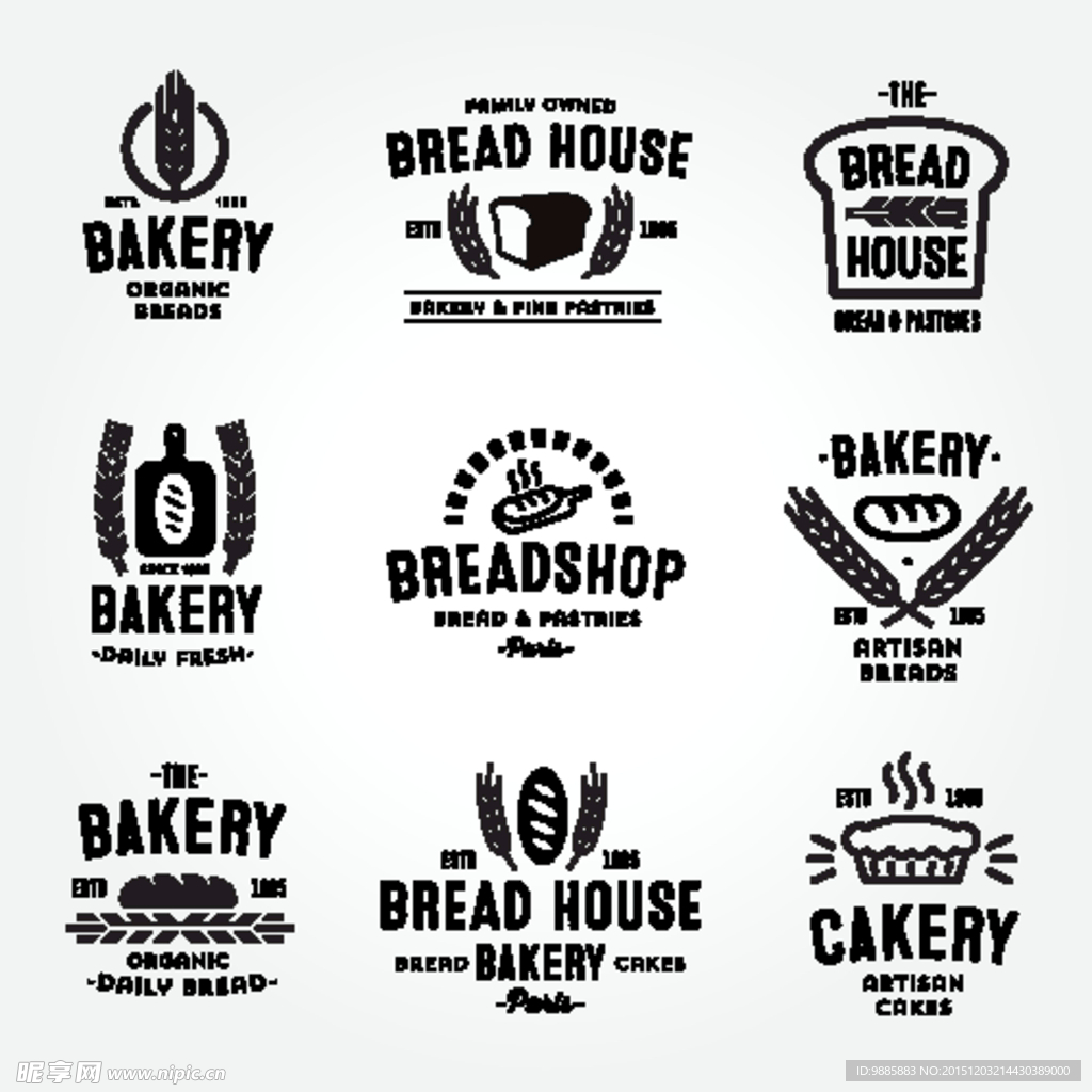 小麦面包标签