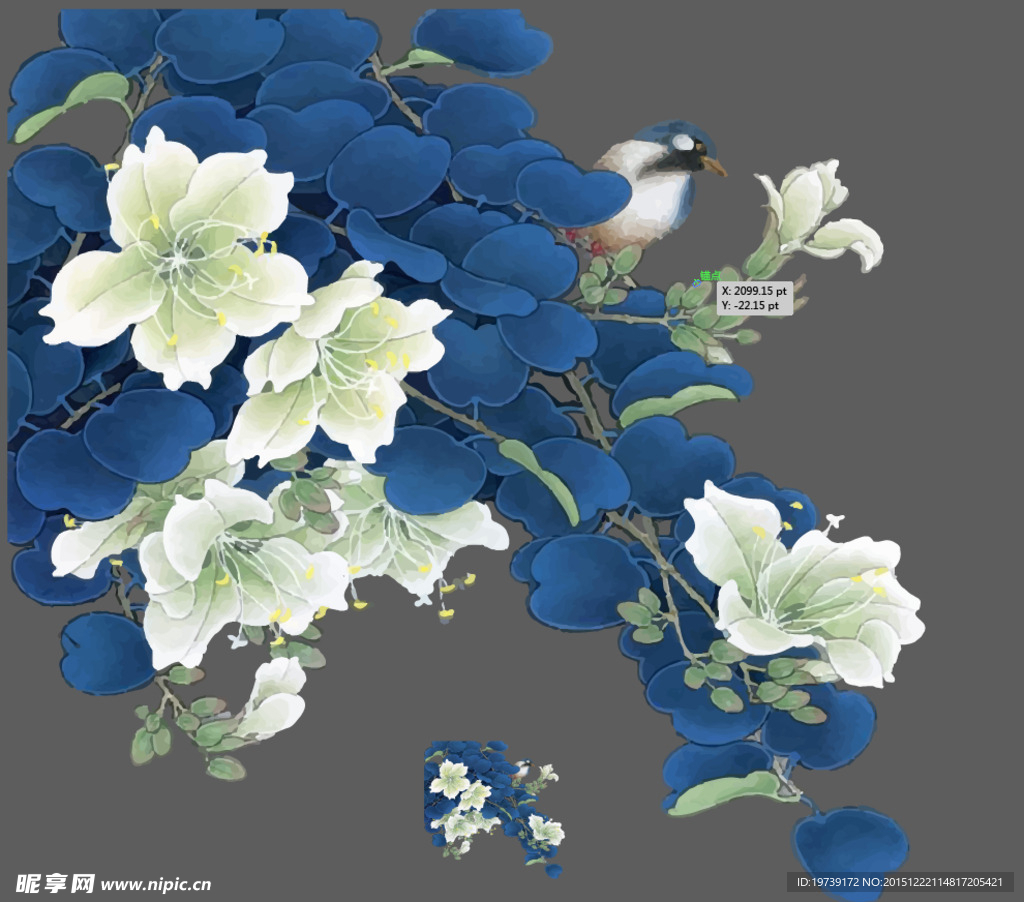 矢量花卉