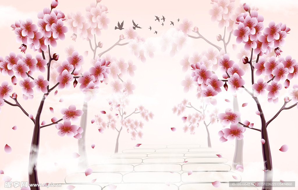 仙境梅花树