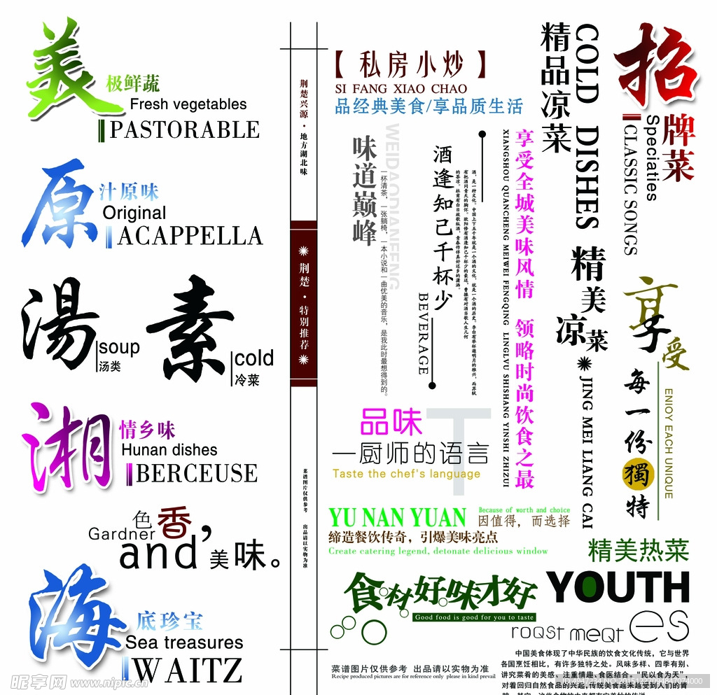 菜譜裝飾大全