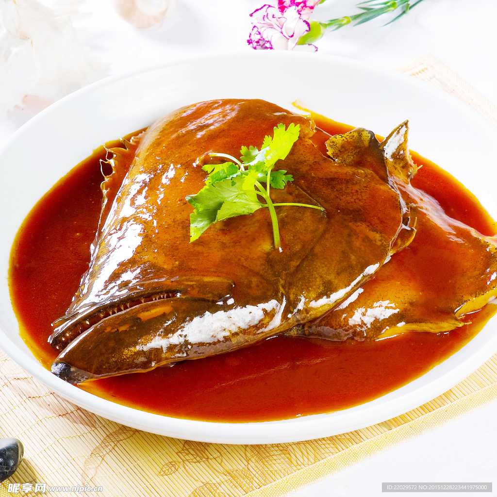 紅燜蝶魚頭