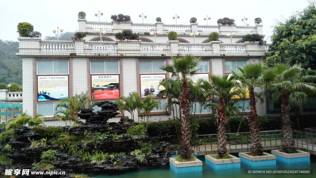 假山 建筑 旅游區
