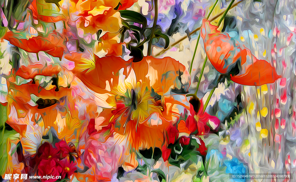 抽象花卉