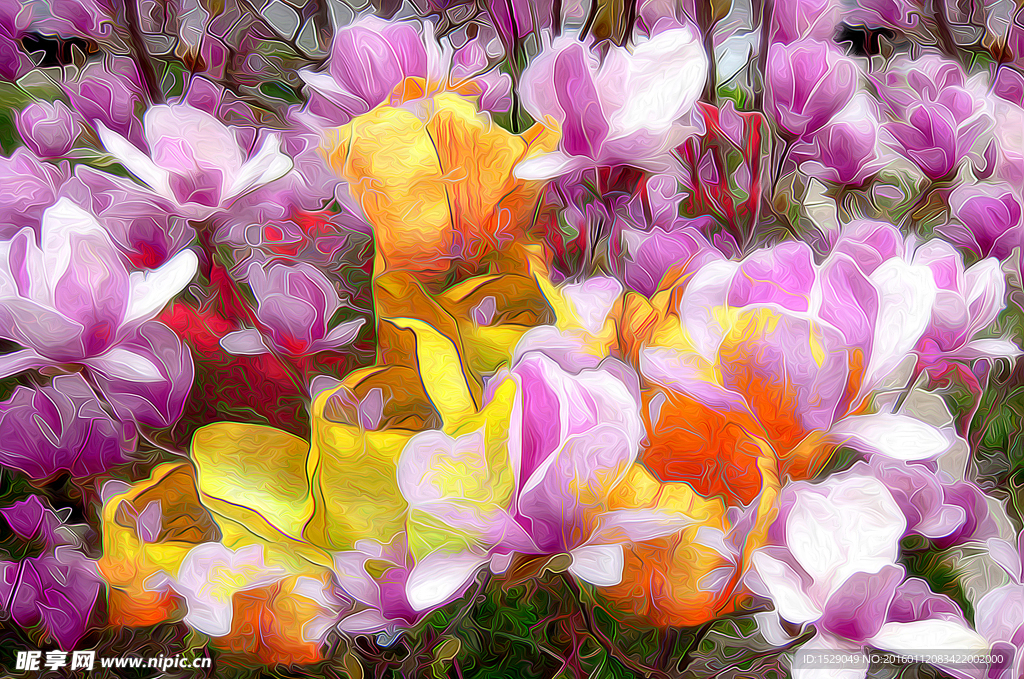 抽象花卉