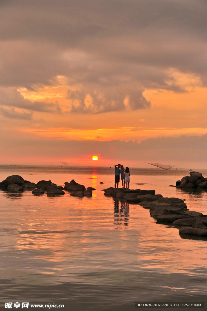 夕陽 海邊