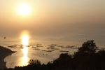 阳江市海陵岛闸坡海边的落日