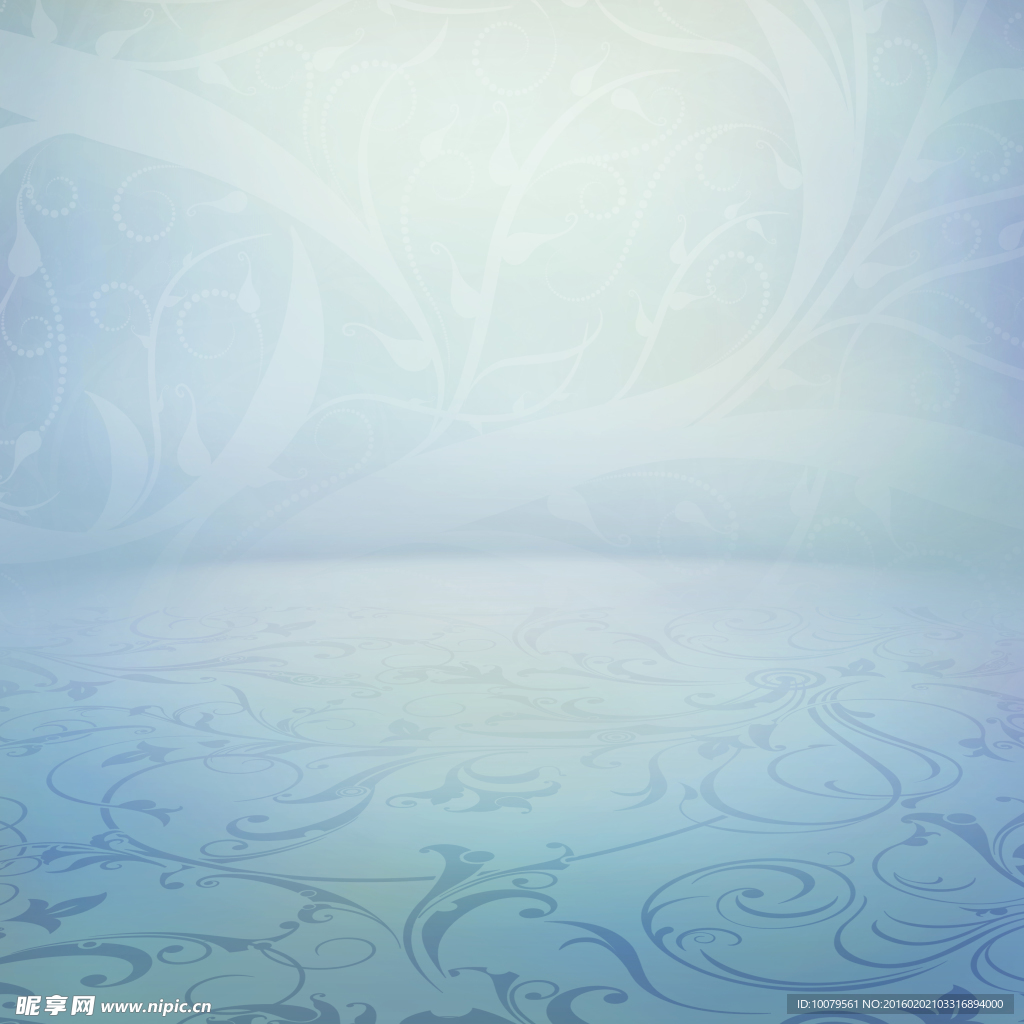 淺藍(lán)的花紋