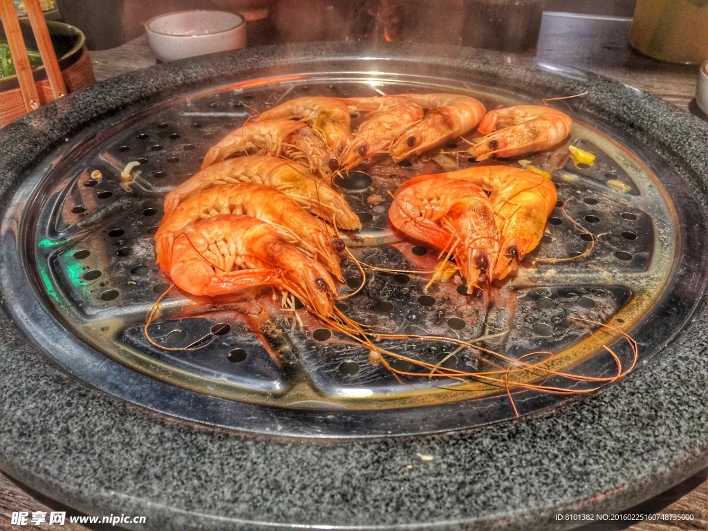 美食 烤蝦