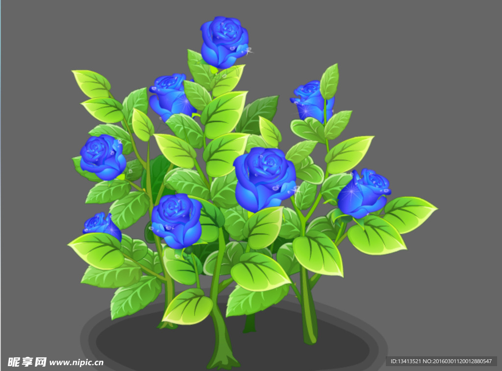 紫色玫瑰花樹flash動畫