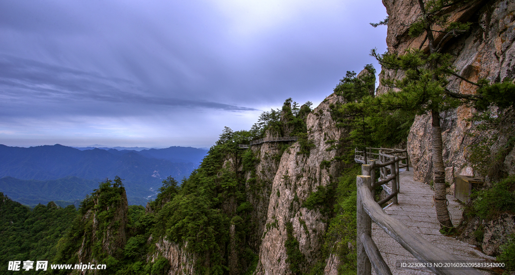 春景山峰