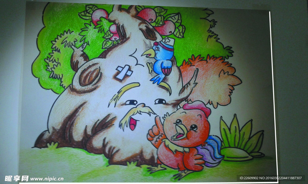 油棒畫 蠟筆畫
