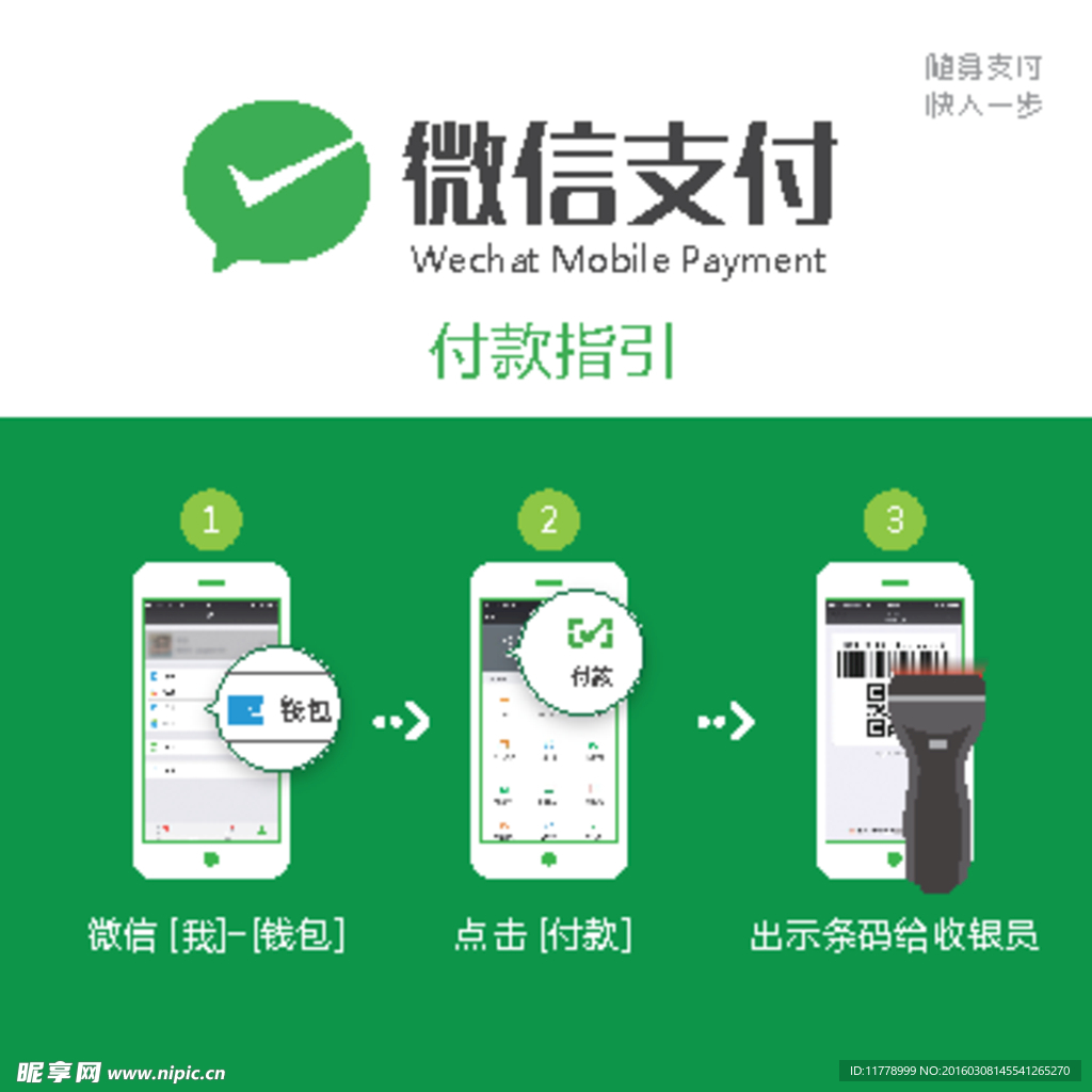 微信支付門貼套圖