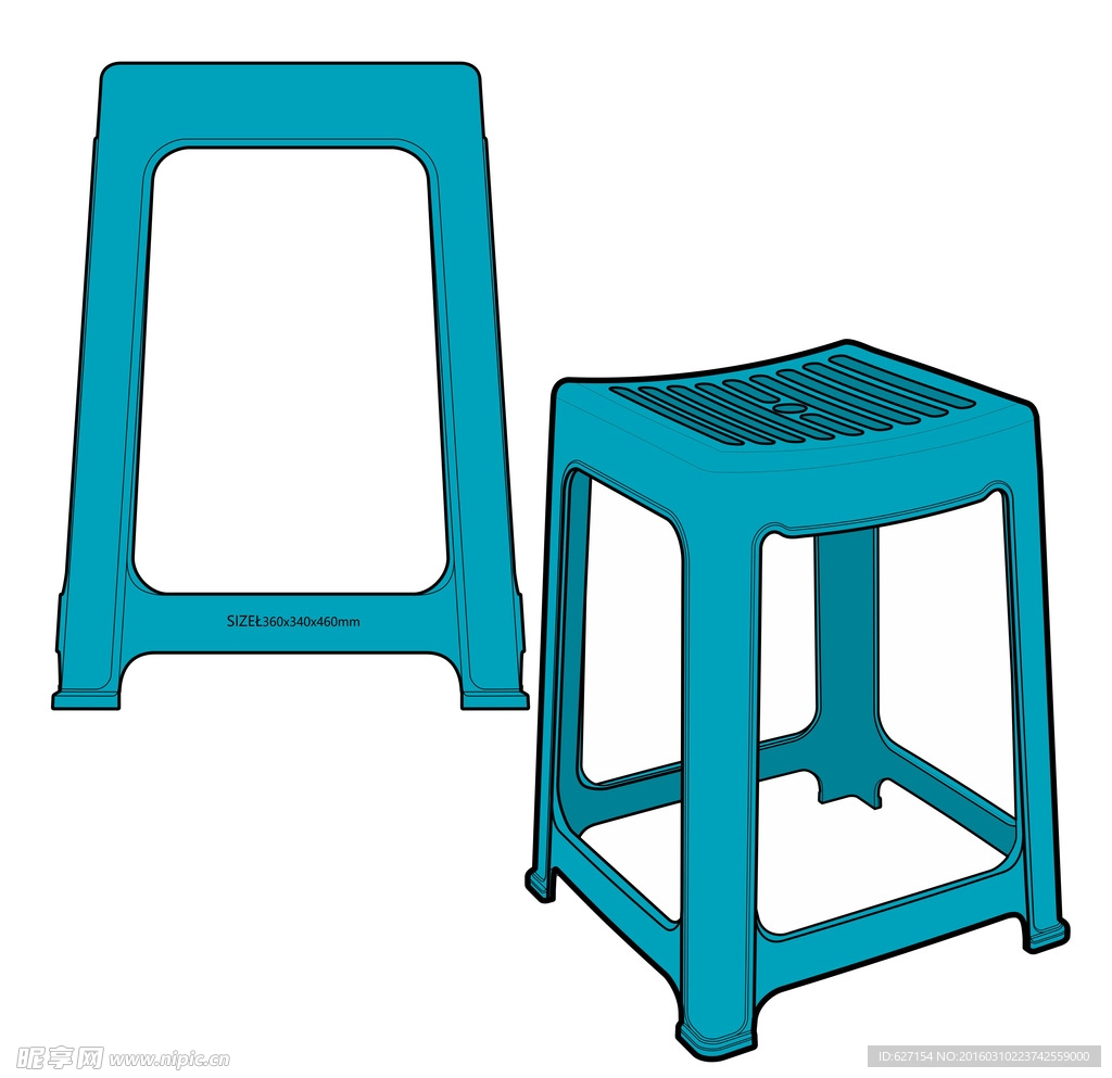 塑料高凳 排骨凳 空调凳