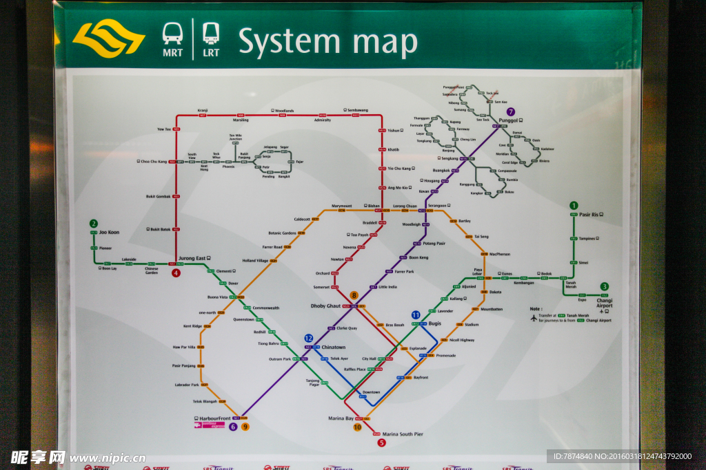 新加坡地铁路线图