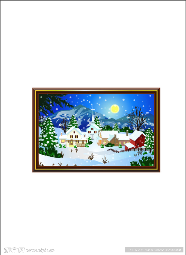 雪景畫