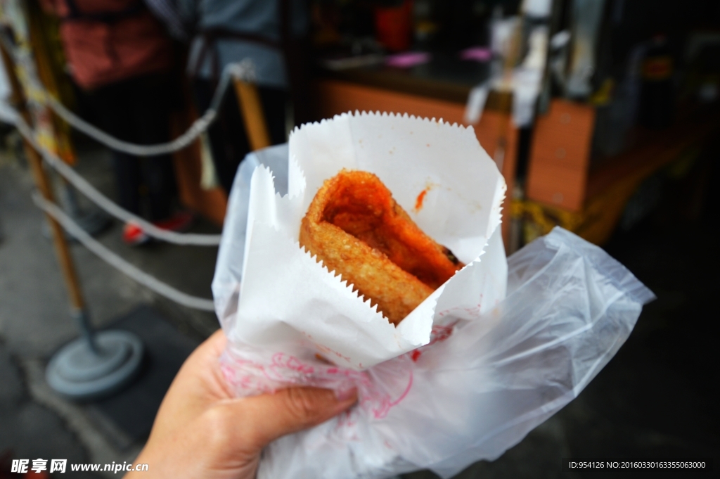 炸蛋蔥油餅