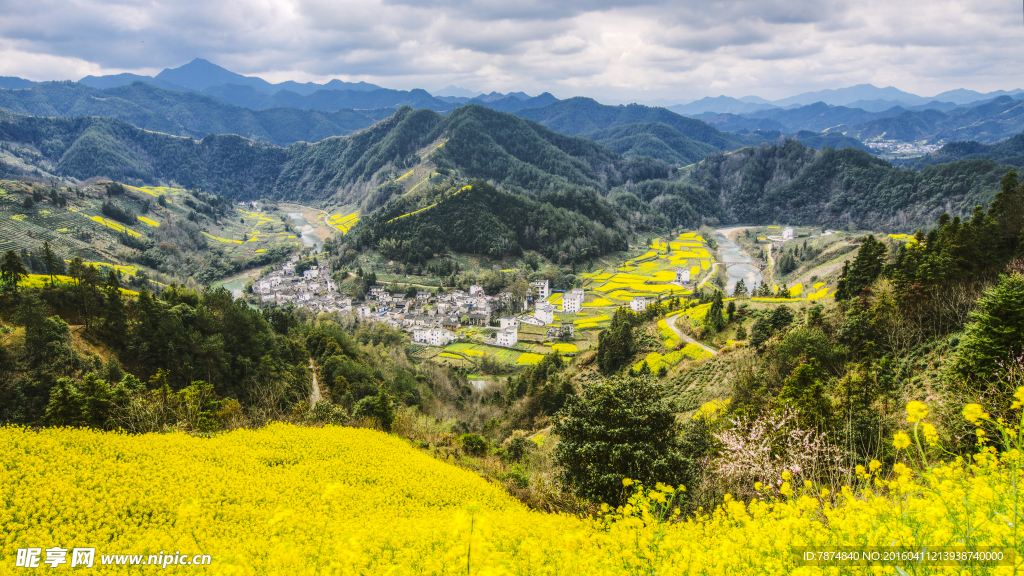 石潭村風光