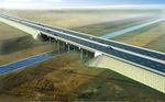 新疆桥梁 高速公路桥梁效果图