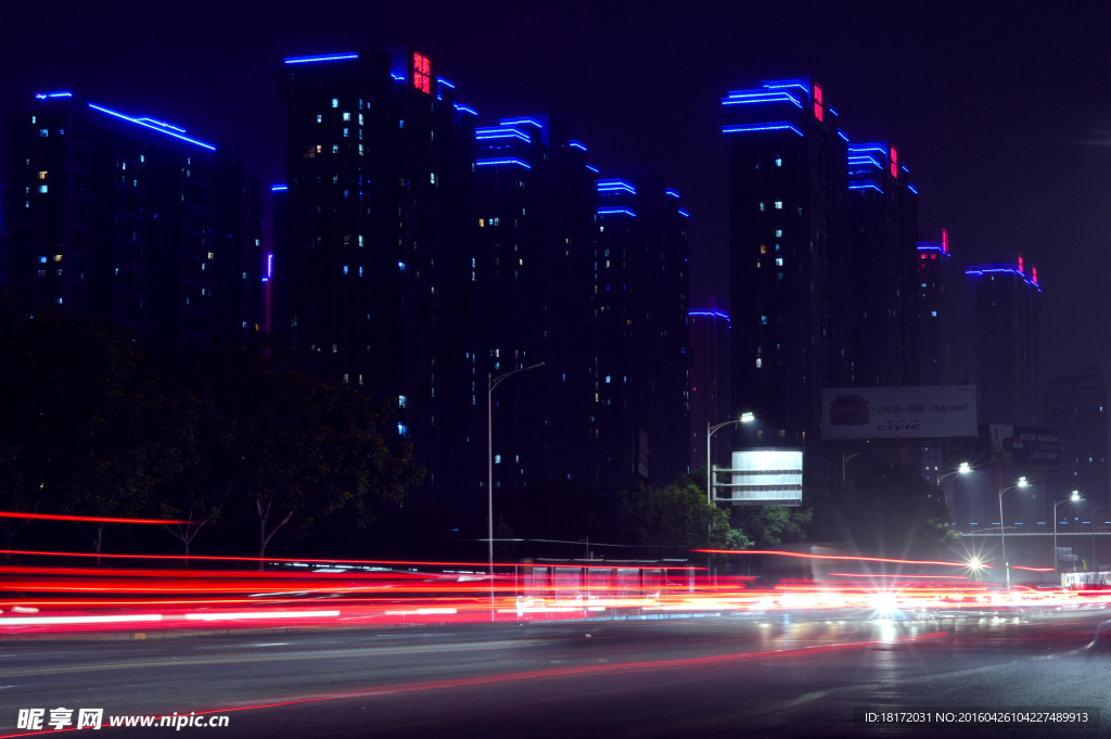 城市夜景圖片