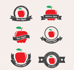 红色苹果  标签