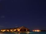 马尔代夫 海边  夜景