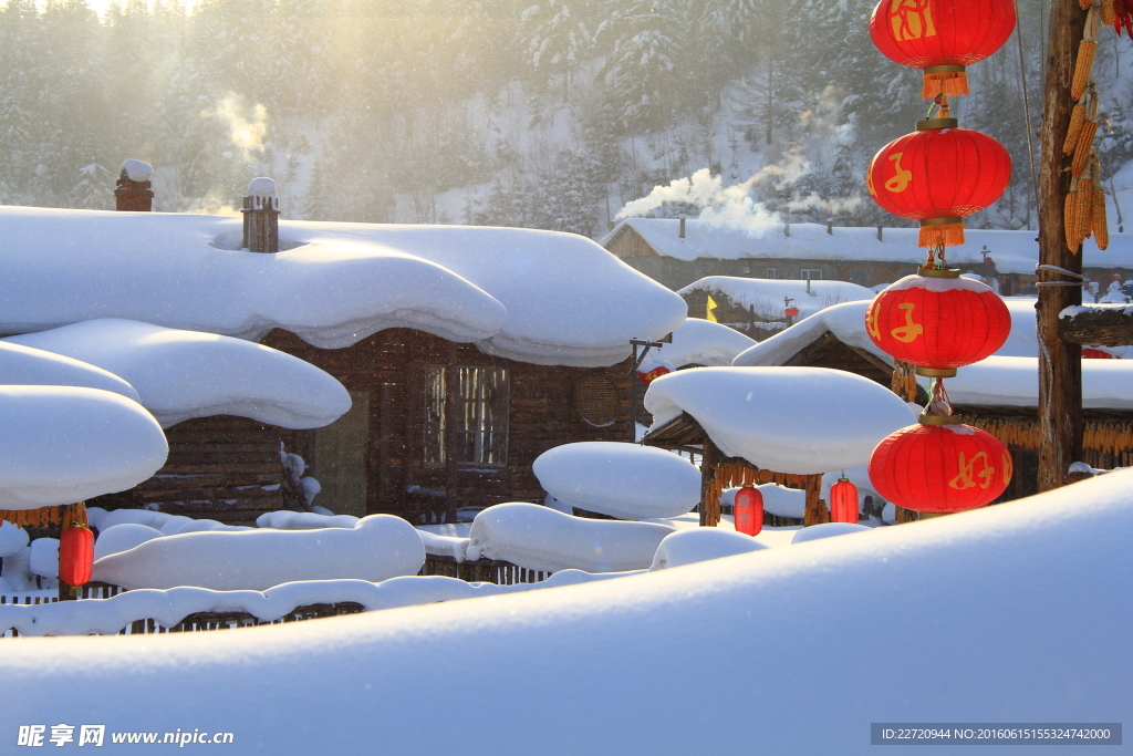 中国雪乡清晨