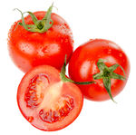有机蔬菜诱人西红柿 背景透明
