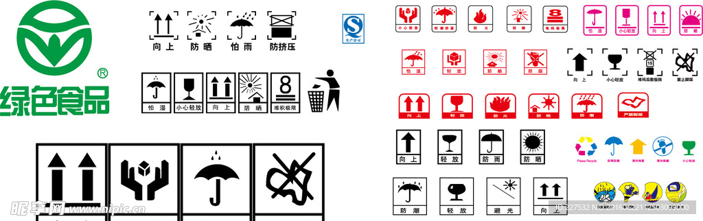 包裝用標(biāo)識(shí)大全