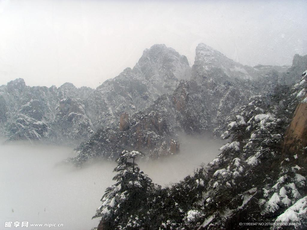 黃山雪景