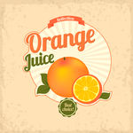 创意新鲜橙汁海报矢量