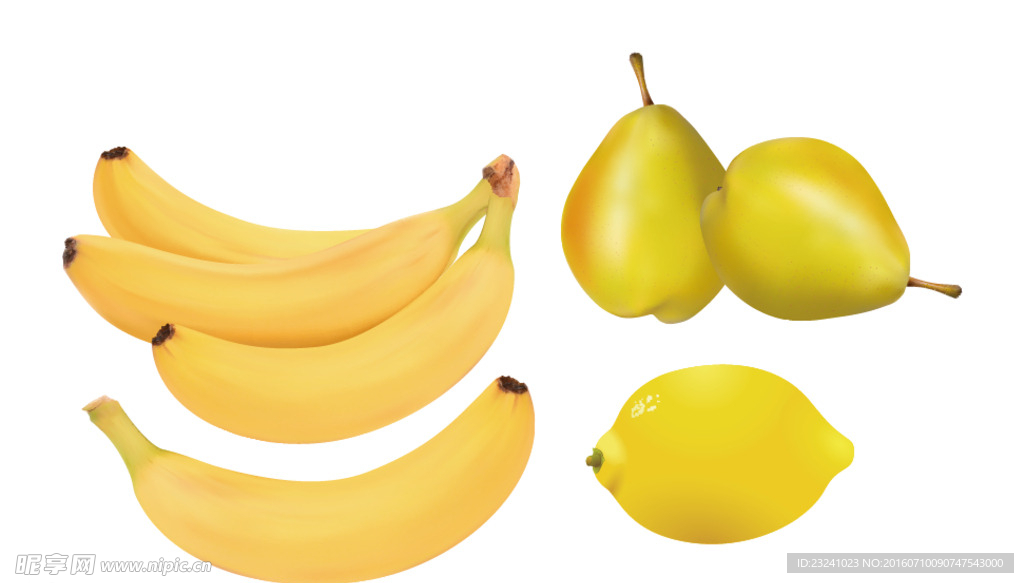 香蕉 梨 柠檬