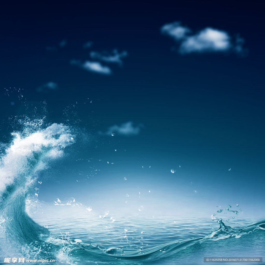 唯美大海天空景色